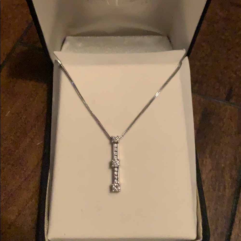 Zales diamond necklace and earrings